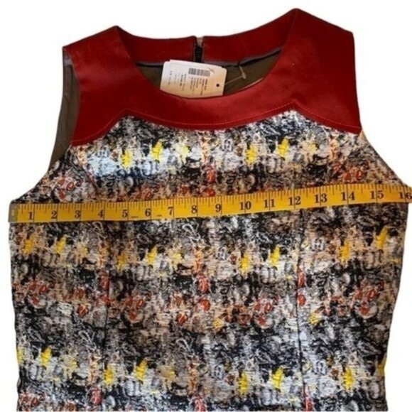 Carolina Herrera Sleeveless Tweed Sheath Dress Black/White/Grey Size 2 Elegant - Picture 13 of 16